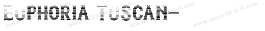 Euphoria Tuscan字体转换